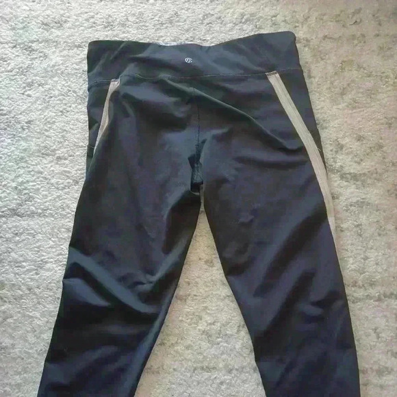 Champion Womens Mid Rise Blacl Leggings L - Picture 3 of 12